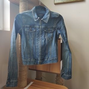 Abercrombie &Fitch Zip Jean Jacket
